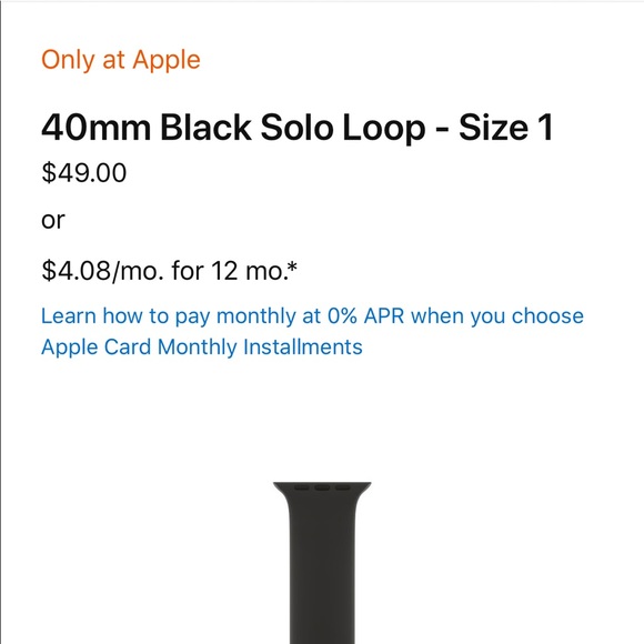 APPLE• Solo Watch Extender• Black• 40mm• Unisex• Size S/M• NEW-NEVER USED! - Picture 6 of 14